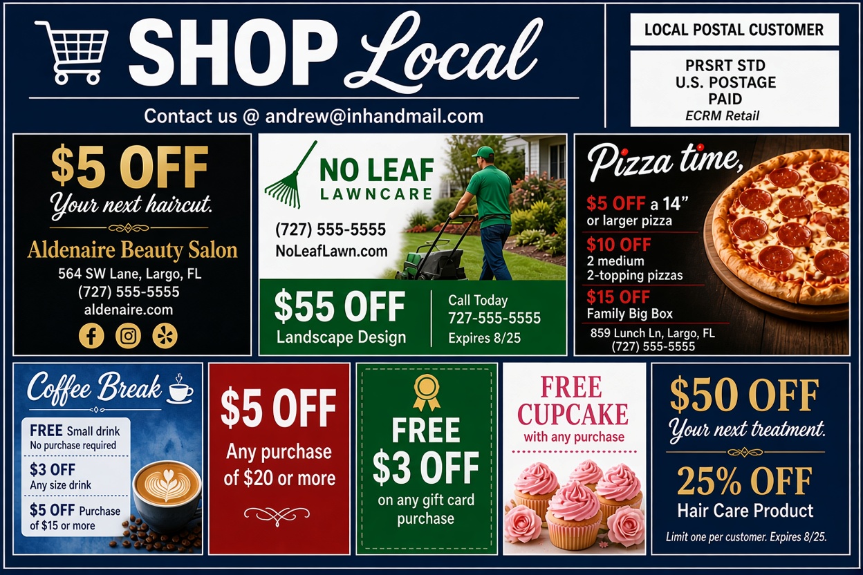 Landscape 6 by 12 In-Hand Mail community mailer example
